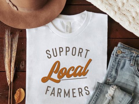 #002 Support Your Local Farmer T Shirt